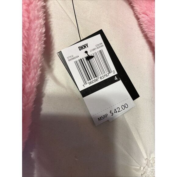 Dkny New Girls 2 Piece Set Pink Sweater Jacket Gray Leggings 4 - Picture 3 of 7